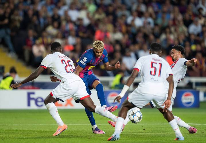 巴萨欧冠赛场已连续13场未零封，上次零封是上赛季14决赛对多特