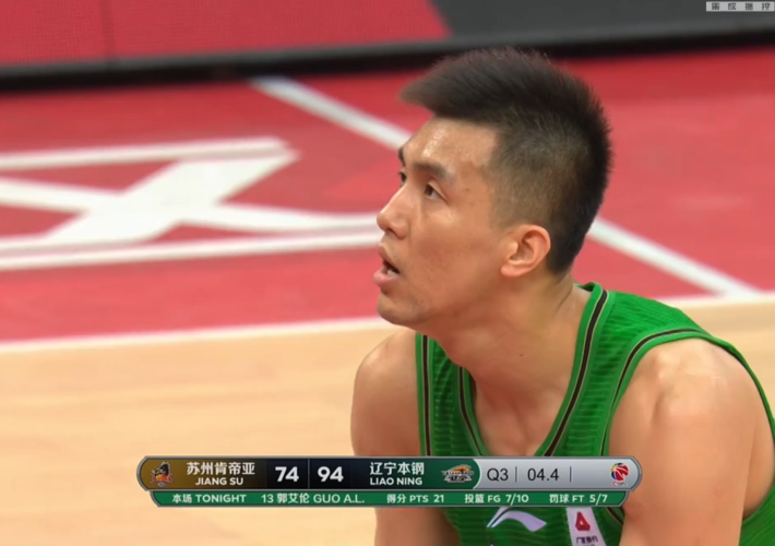 后场双枪！姜伟泽和摩尔半场合计12中8砍25分三分合计7中5